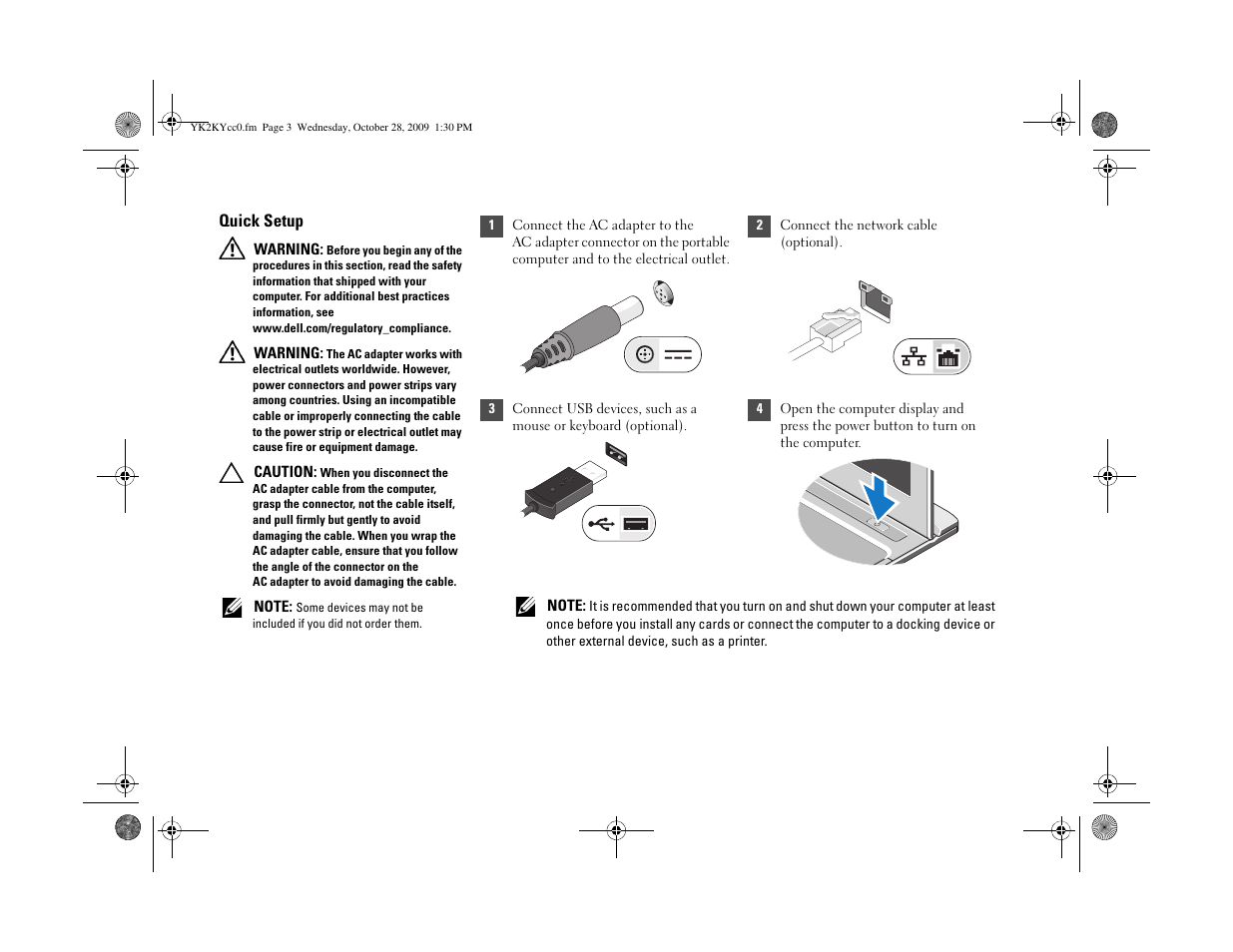 Dell Vostro V13 (Late 2009) User Manual | Page 3 / 6