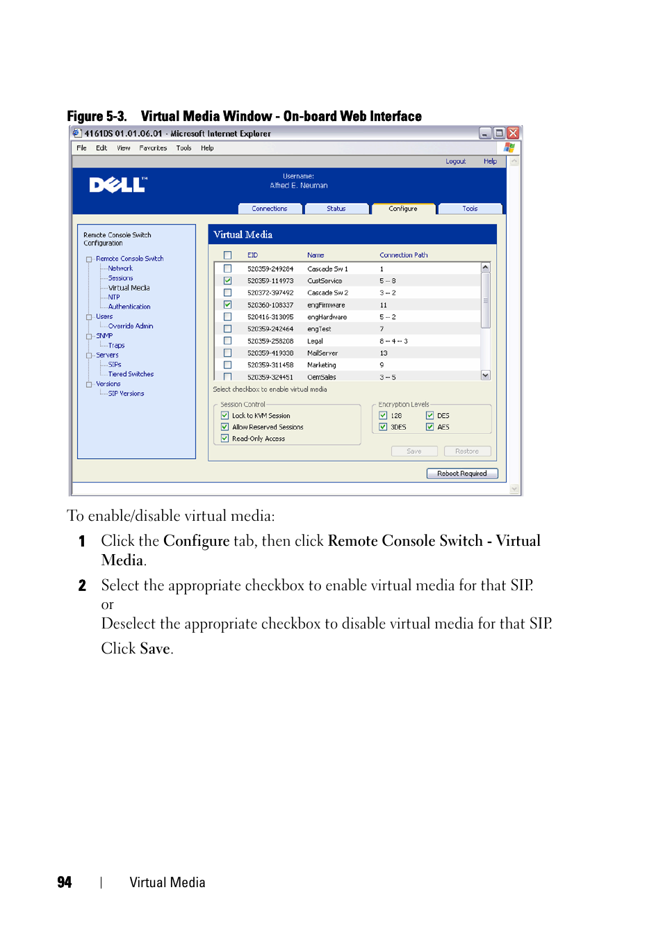 Dell KVM 4161DS User Manual | Page 110 / 244