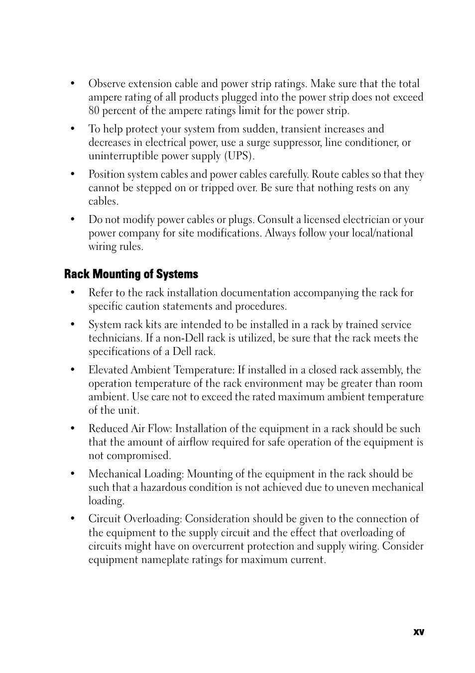 Rack mounting of systems | Dell KVM 4161DS User Manual | Page 15 / 244