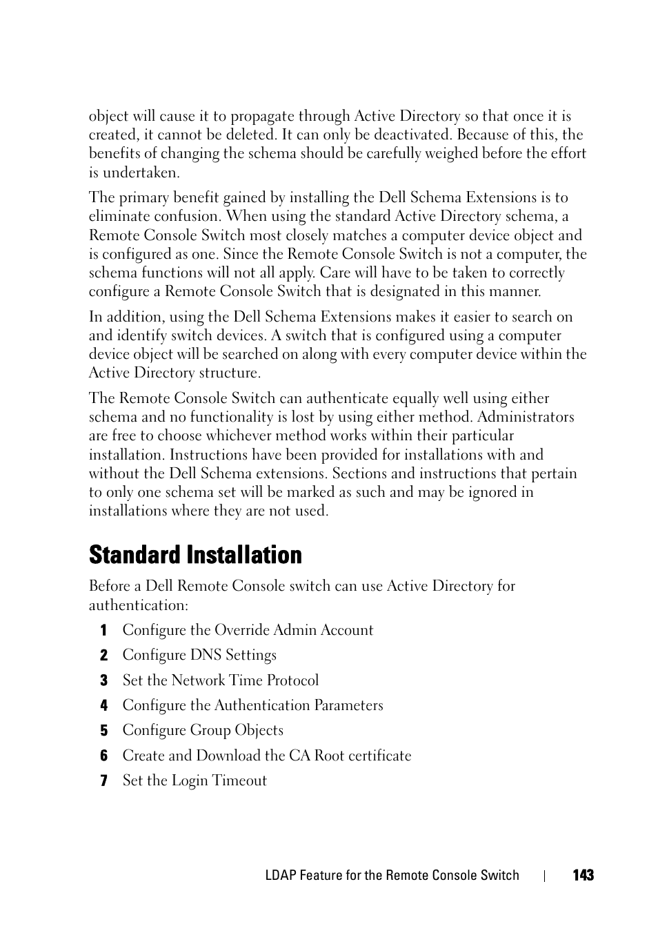 Standard installation | Dell KVM 4161DS User Manual | Page 159 / 244