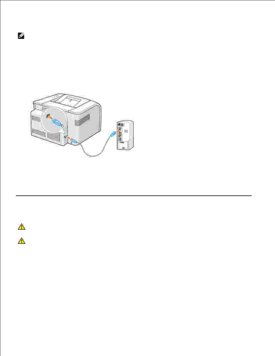 Powering on the printer | Dell 1100 Laser Mono Printer User Manual | Page 14 / 93