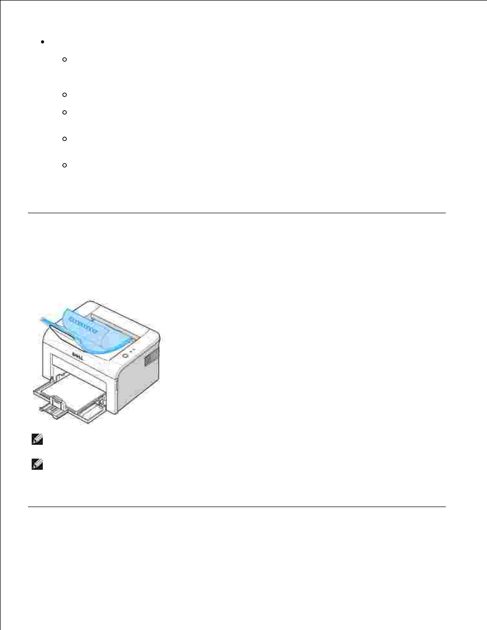Verifying the output location, Loading print media in the paper tray | Dell 1100 Laser Mono Printer User Manual | Page 24 / 93