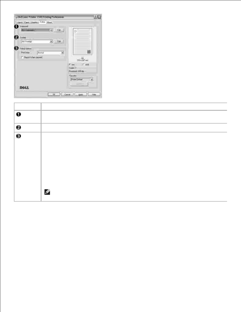 About tab, Printer tab | Dell 1100 Laser Mono Printer User Manual | Page 38 / 93