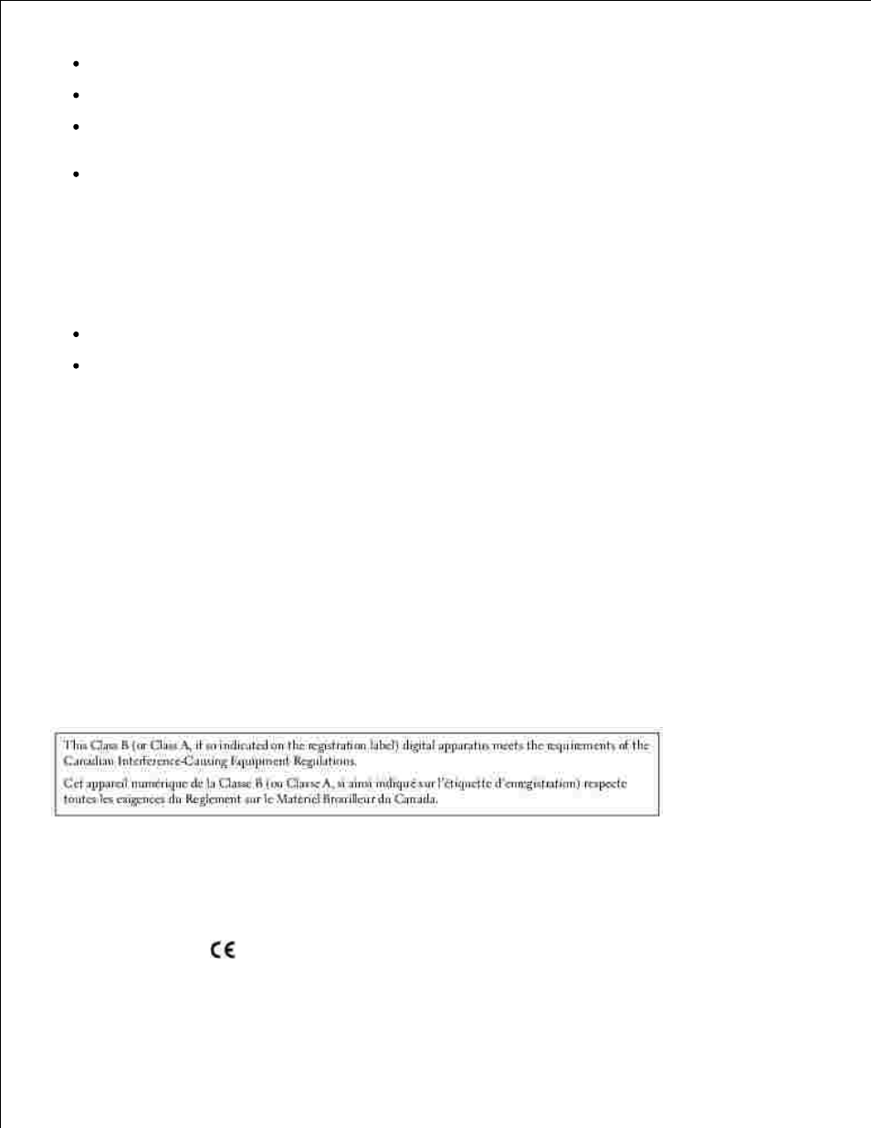Ic notice (canada only), Ce notice (european union), Fcc identification information | Dell 1100 Laser Mono Printer User Manual | Page 88 / 93