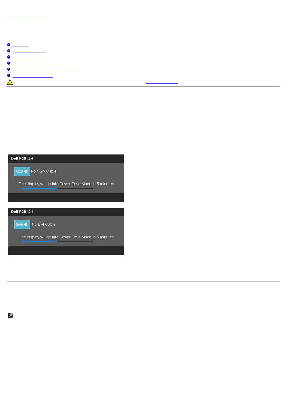Troubleshooting, Self-test, Built-in diagnostics | Dell P2012H Monitor User Manual | Page 35 / 41