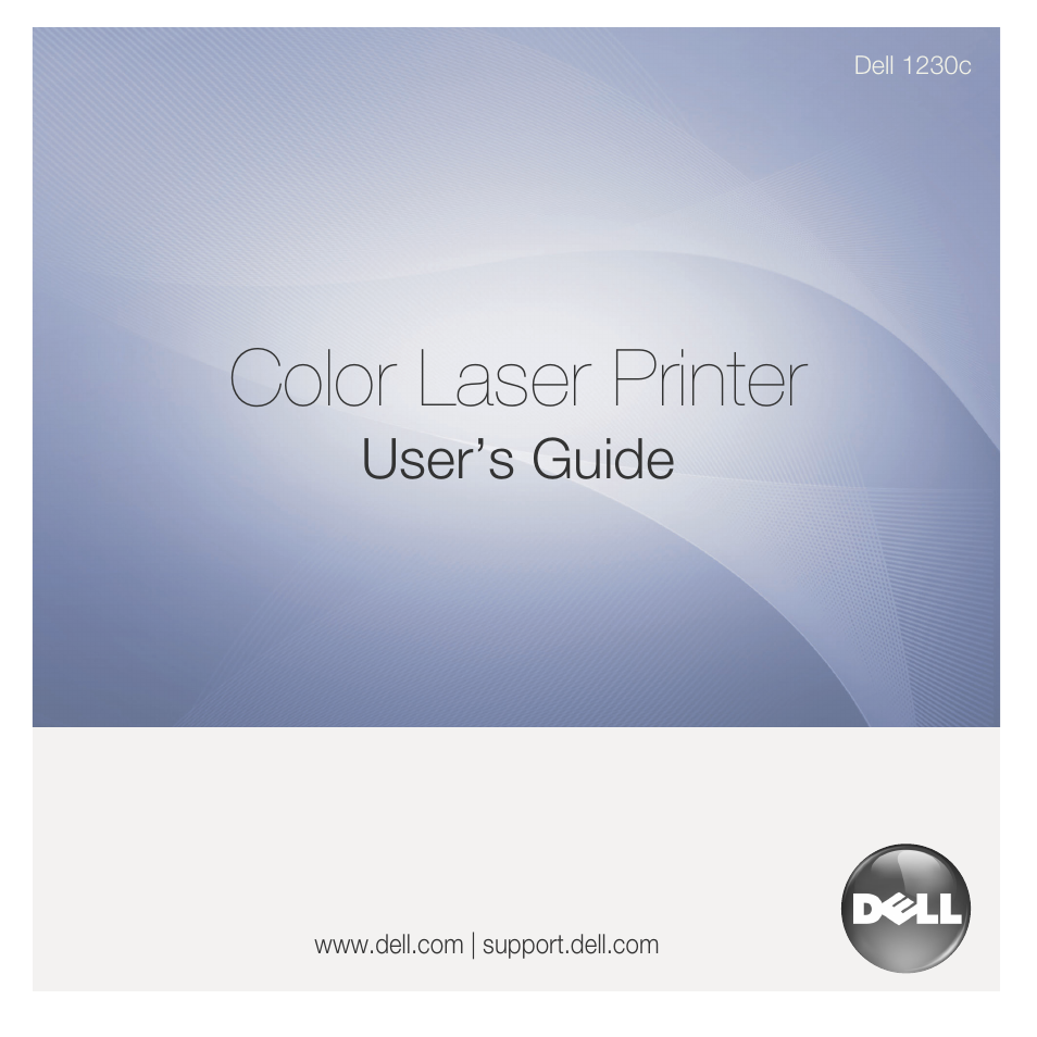 Dell 1230c Color Laser Printer User Manual | 74 pages