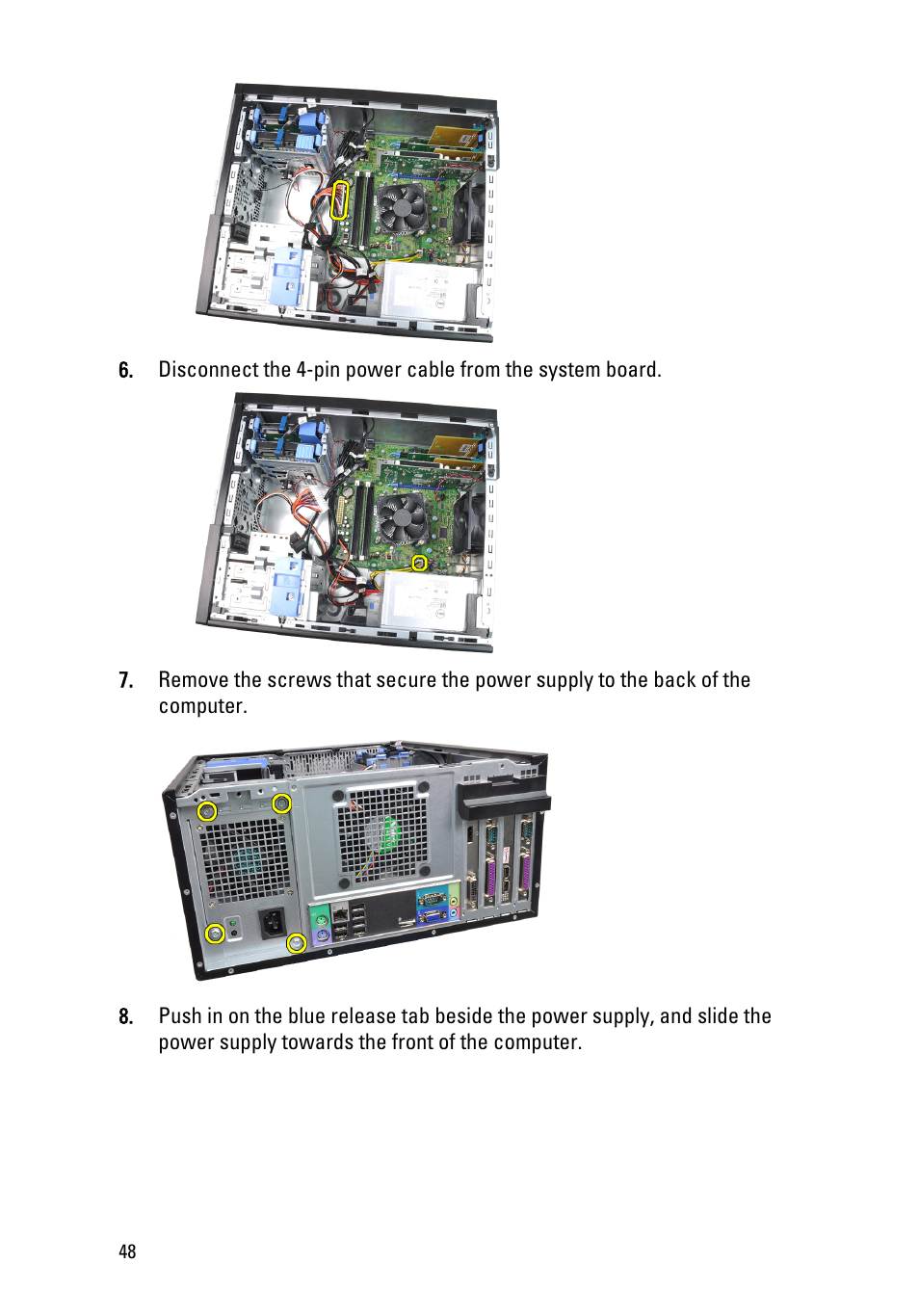 Dell OptiPlex 790 (Early 2011) User Manual | Page 48 / 94