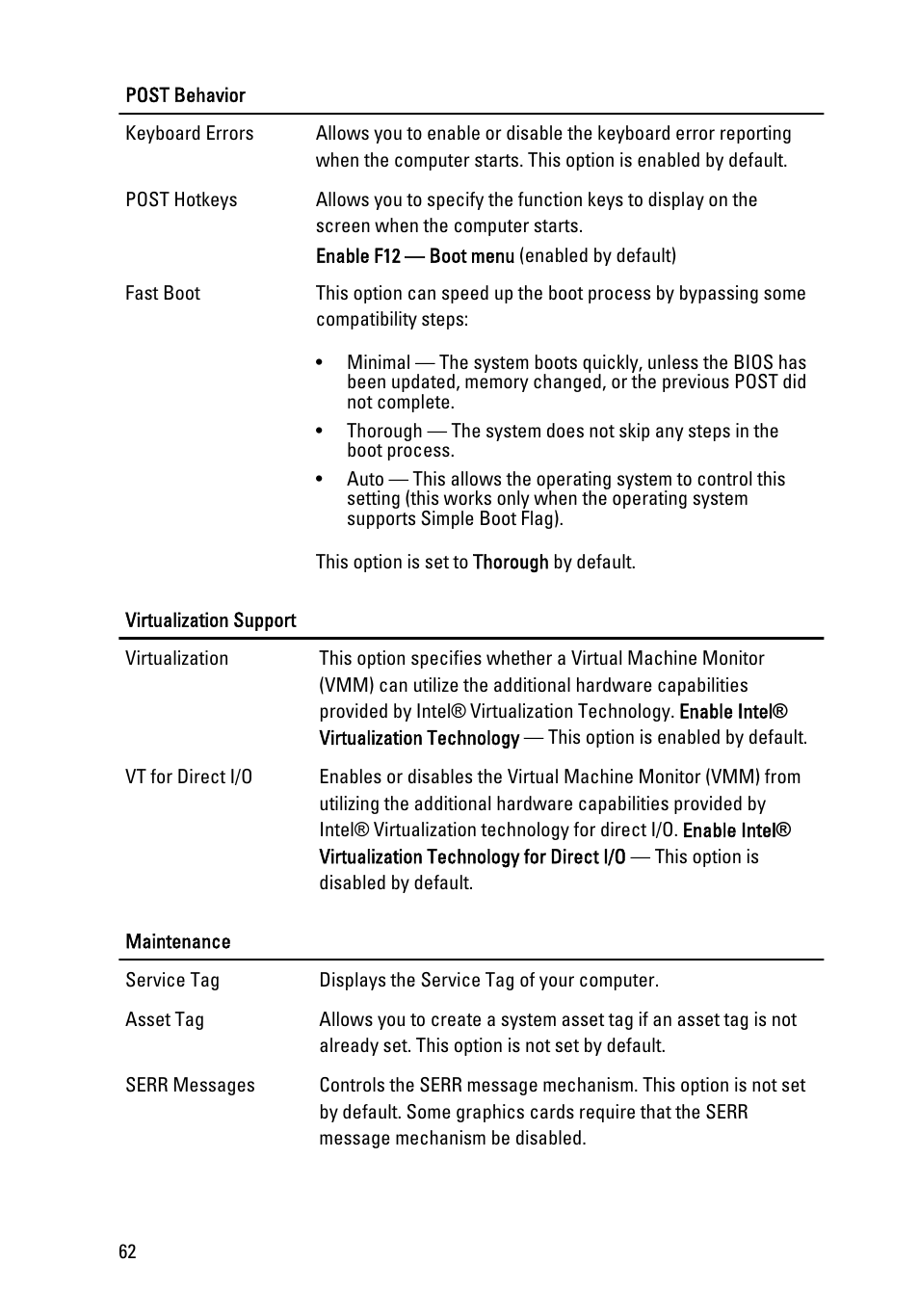 Dell OptiPlex 790 (Early 2011) User Manual | Page 62 / 94