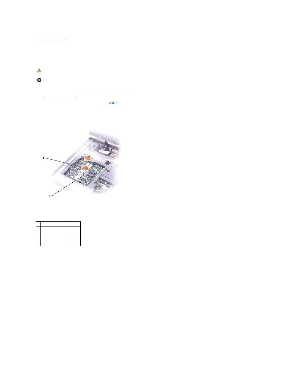 Mini pci card | Dell LATITUDE D400 User Manual | Page 27 / 47