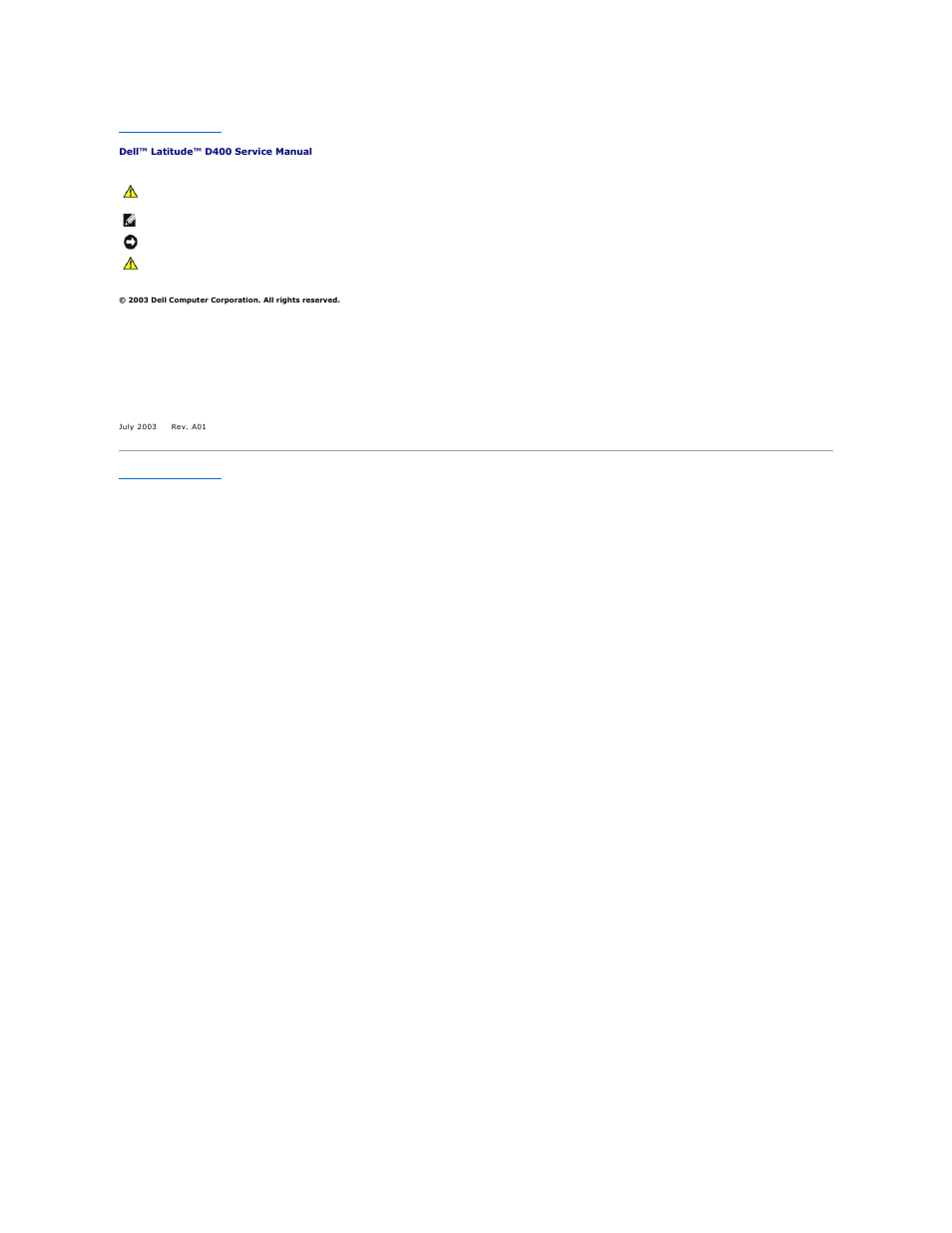 Dell LATITUDE D400 User Manual | Page 47 / 47