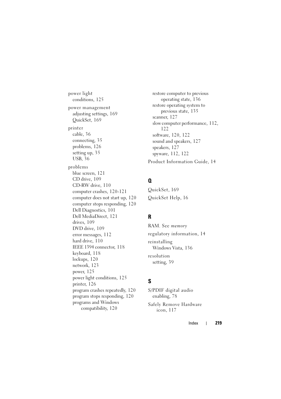 Dell Inspiron 1521 (Mid 2007) User Manual | Page 219 / 222