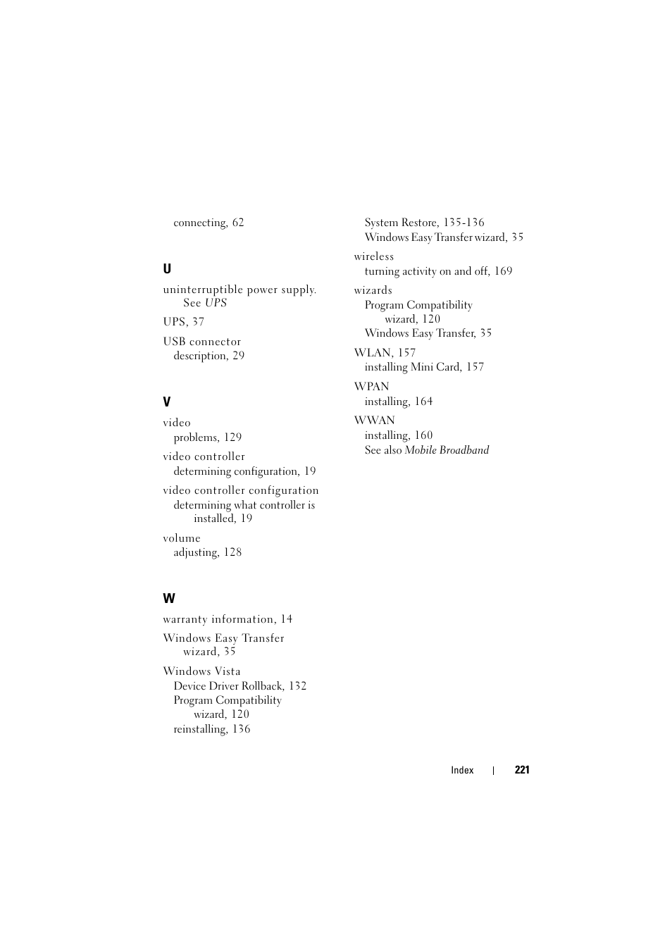 Dell Inspiron 1521 (Mid 2007) User Manual | Page 221 / 222