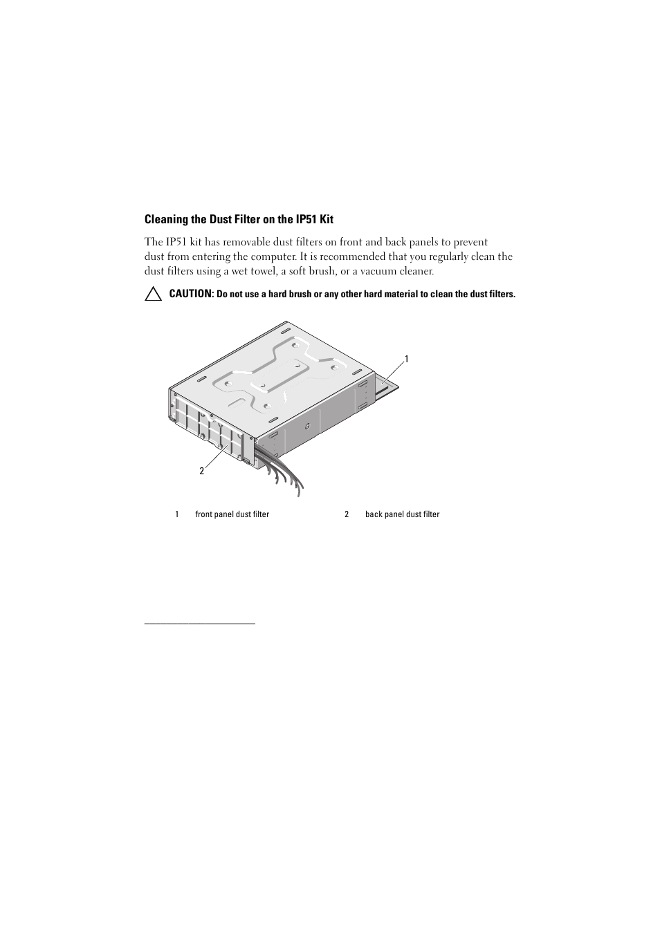 Cleaning the dust filter on the ip51 kit | Dell OptiPlex XE (Early 2010) User Manual | Page 10 / 10