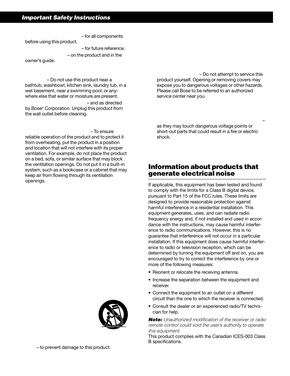Bose 50 User Manual | Page 3 / 55