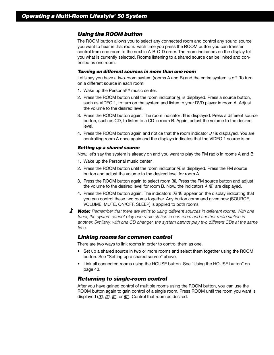 Bose 50 User Manual | Page 44 / 55