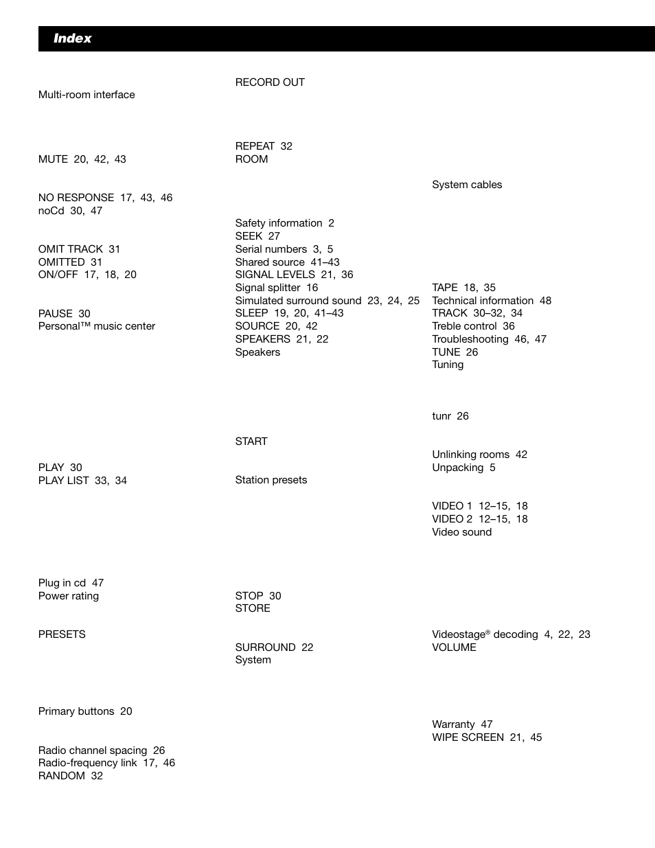 Bose 50 User Manual | Page 52 / 55