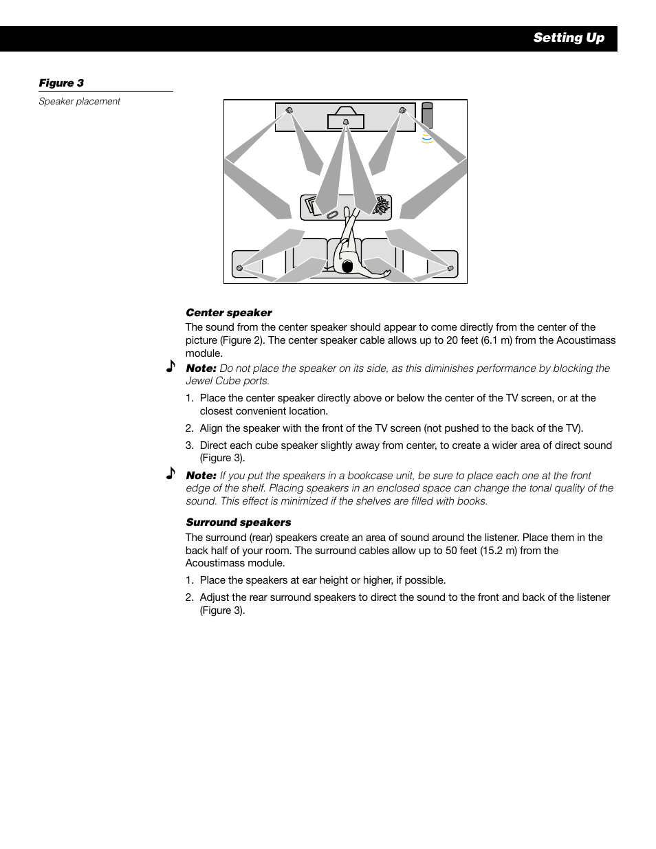 Setting up | Bose 50 User Manual | Page 9 / 55