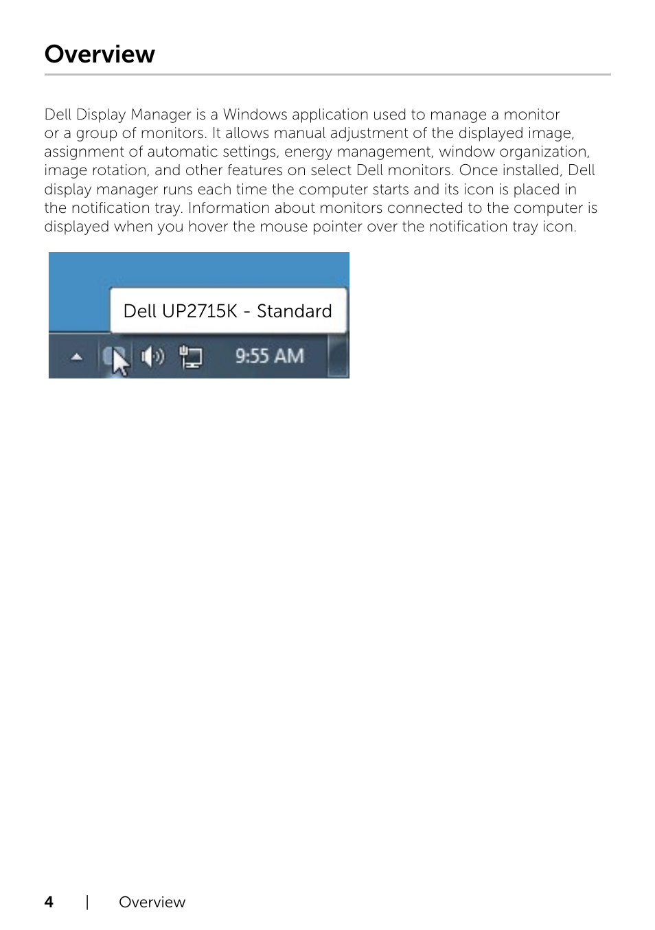 Overview | Dell UP2715K Monitor User Manual | Page 4 / 12