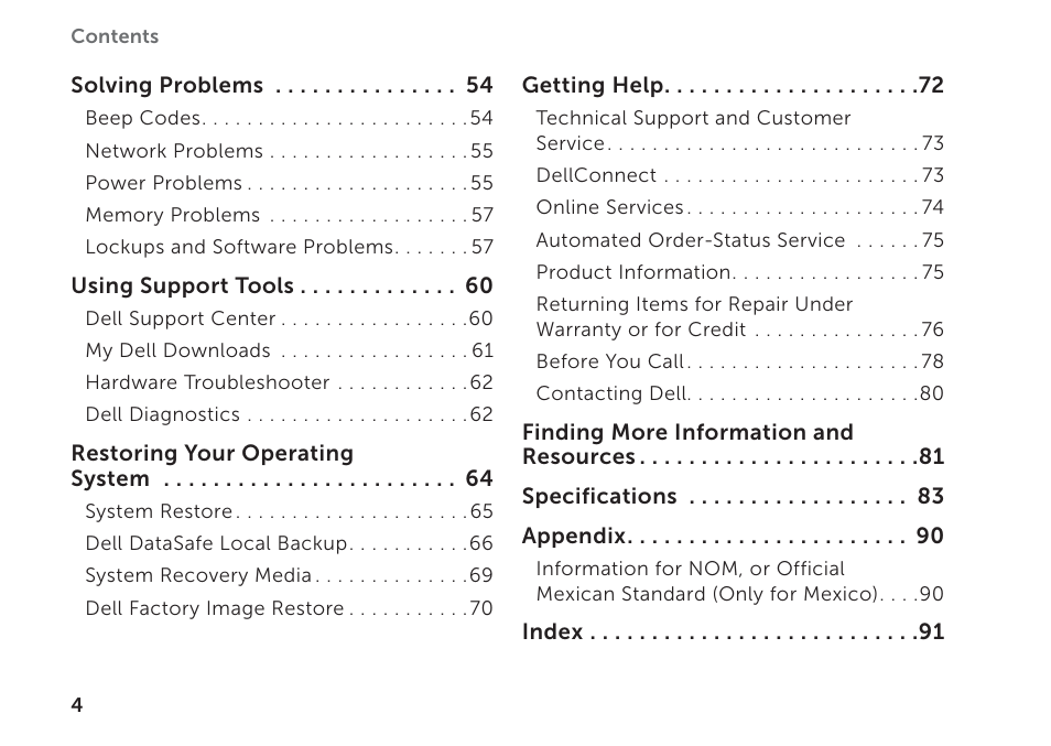 Dell Inspiron 17R (N7110, Early 2011) User Manual | Page 6 / 100