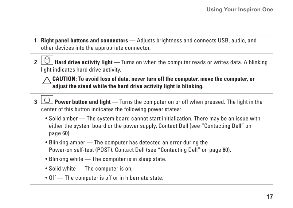 Dell Inspiron One 19 Touch (Late 2009) User Manual | Page 19 / 76