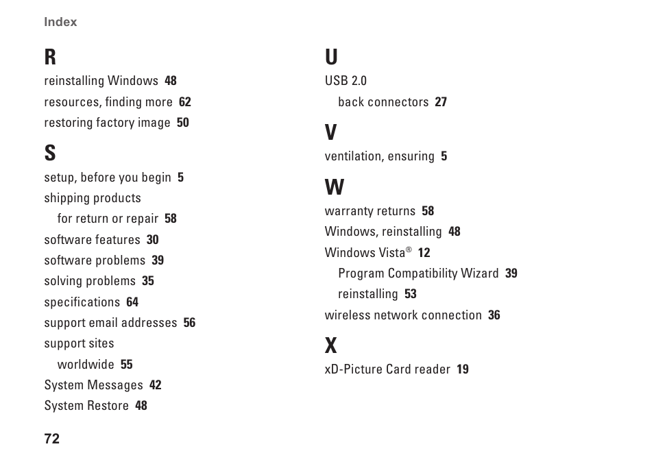 Dell Inspiron One 19 Touch (Late 2009) User Manual | Page 74 / 76
