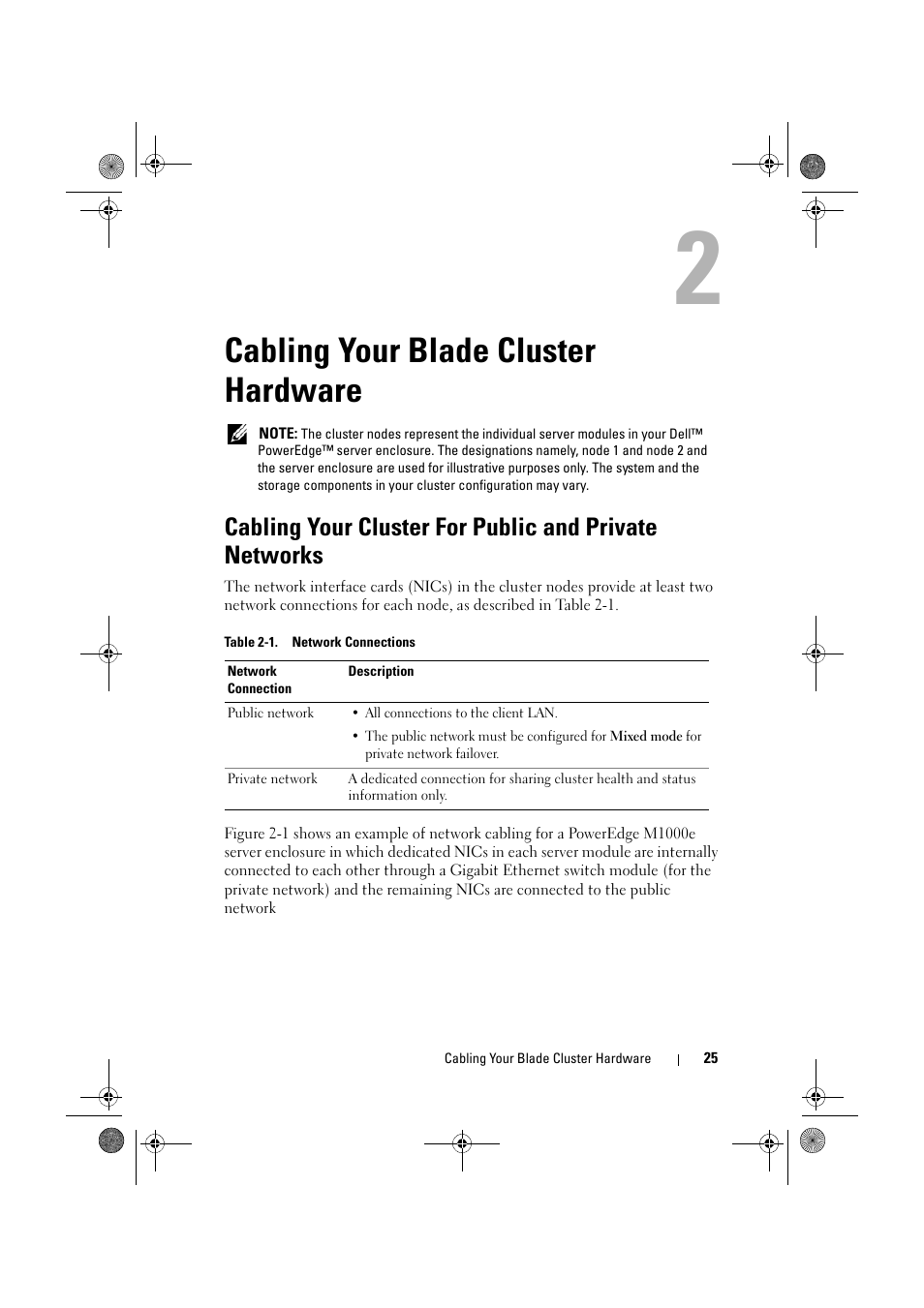 Cabling your blade cluster hardware | Dell AX4-5 User Manual | Page 25 / 44