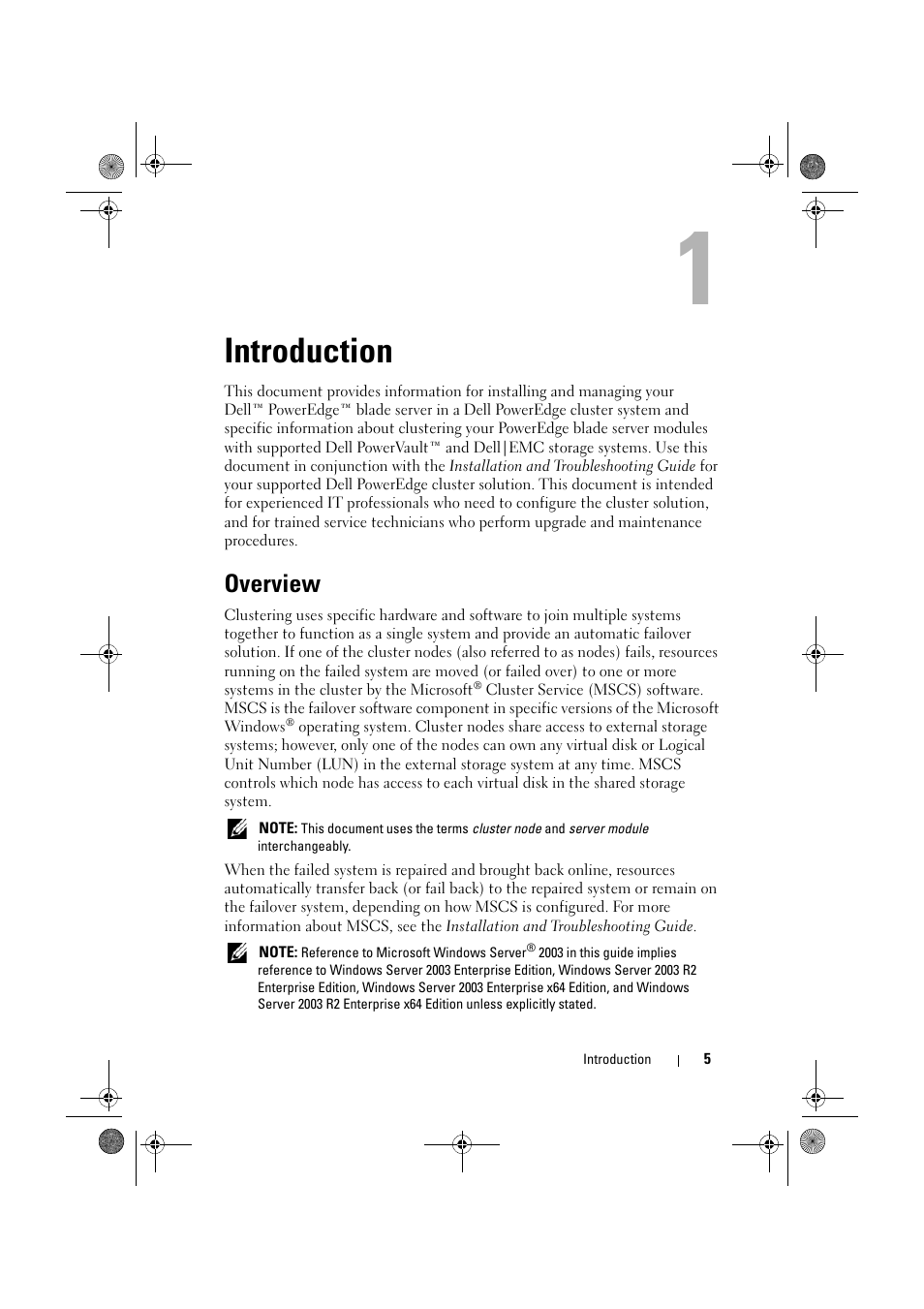 Introduction, Overview | Dell AX4-5 User Manual | Page 5 / 44