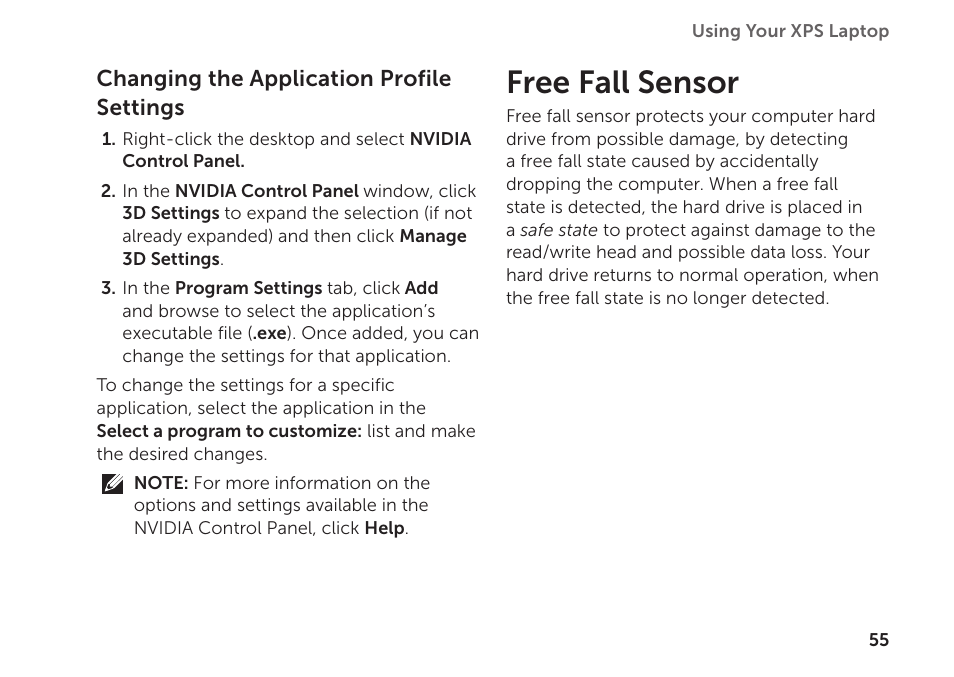 Free fall sensor | Dell XPS 15 (L501X, Late 2010) User Manual | Page 57 / 106