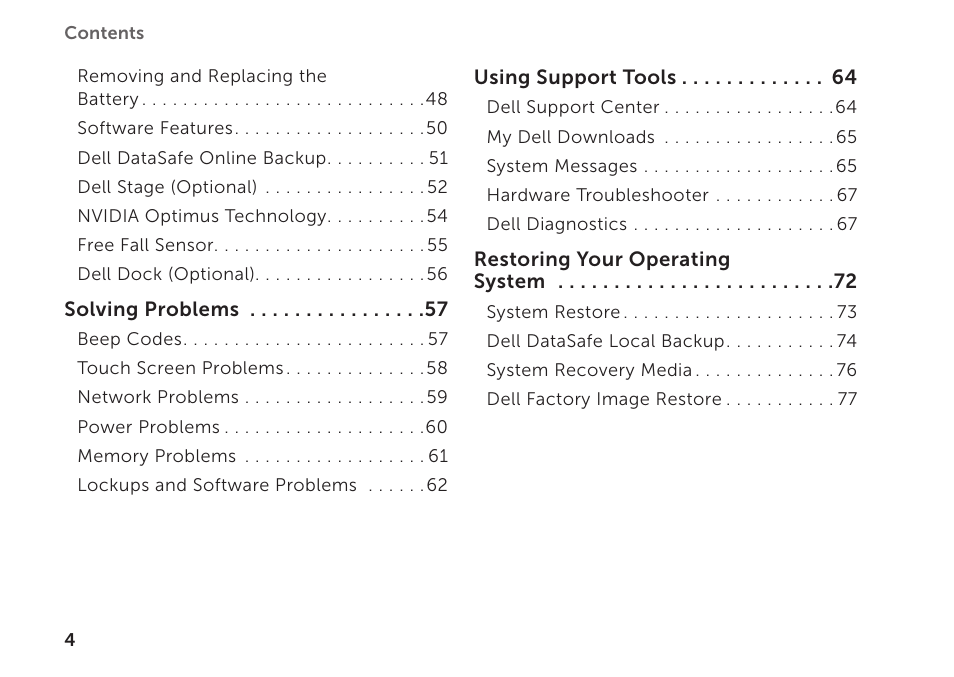 Dell XPS 15 (L501X, Late 2010) User Manual | Page 6 / 106