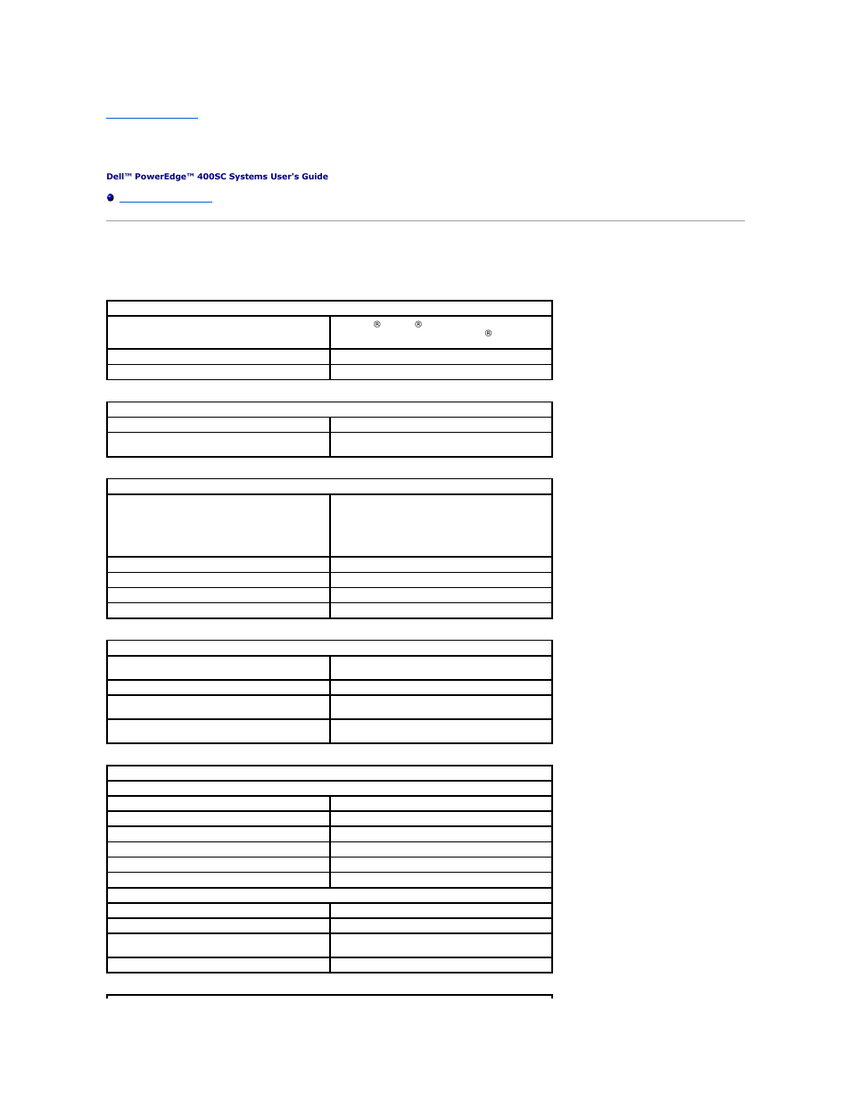 Technical specifications | Dell PowerEdge 400SC User Manual | Page 2 / 30