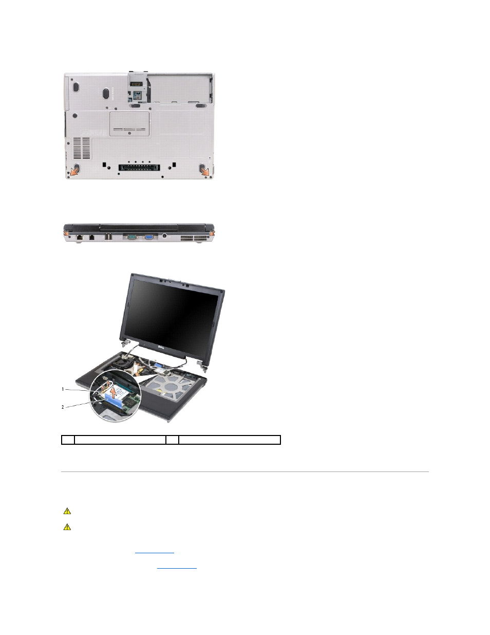 Removing the display bezel | Dell Latitude D620 ATG User Manual | Page 12 / 40