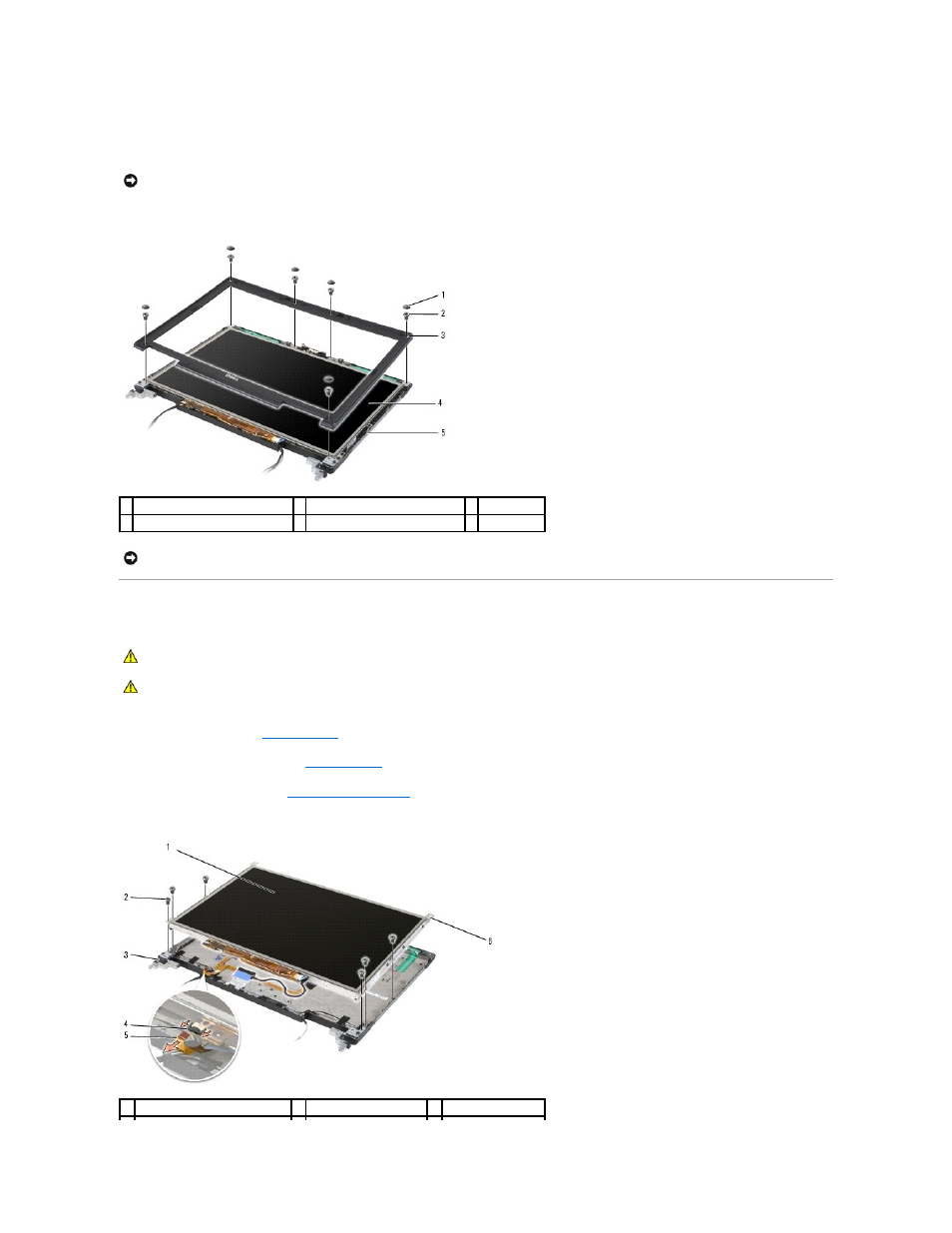 Removing the display panel | Dell Latitude D620 ATG User Manual | Page 13 / 40