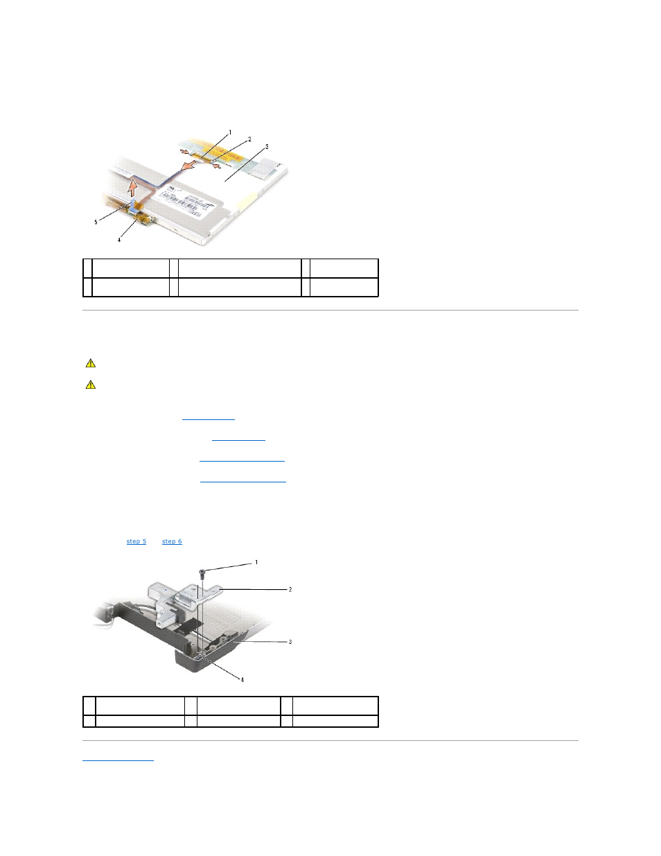 Removing the display hinges | Dell Latitude D620 ATG User Manual | Page 15 / 40
