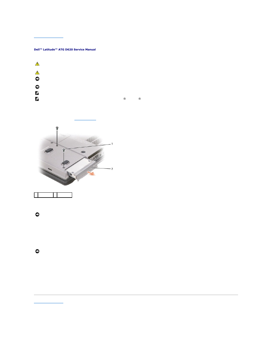 Hard drive | Dell Latitude D620 ATG User Manual | Page 18 / 40