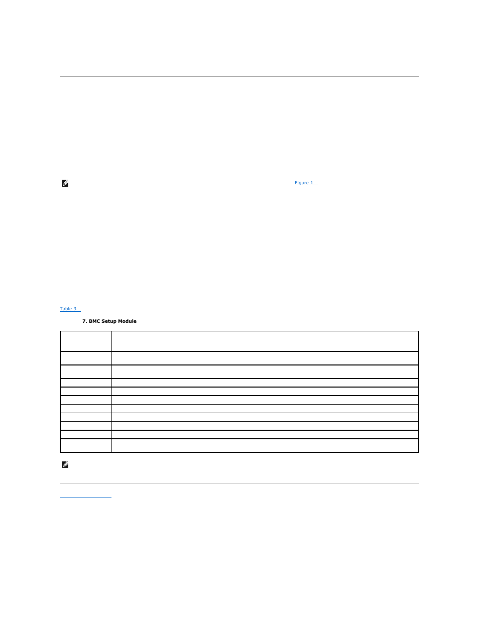 Baseboard management controller configuration, Entering the bmc setup module, Bmc setup module options | Dell PowerEdge 2850 User Manual | Page 23 / 29