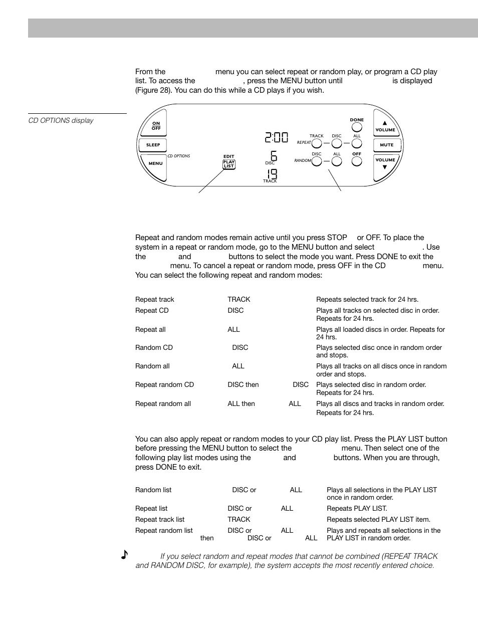 Operating your lifestyle, 40 music system using the cd options menu | Bose 40 User Manual | Page 26 / 48