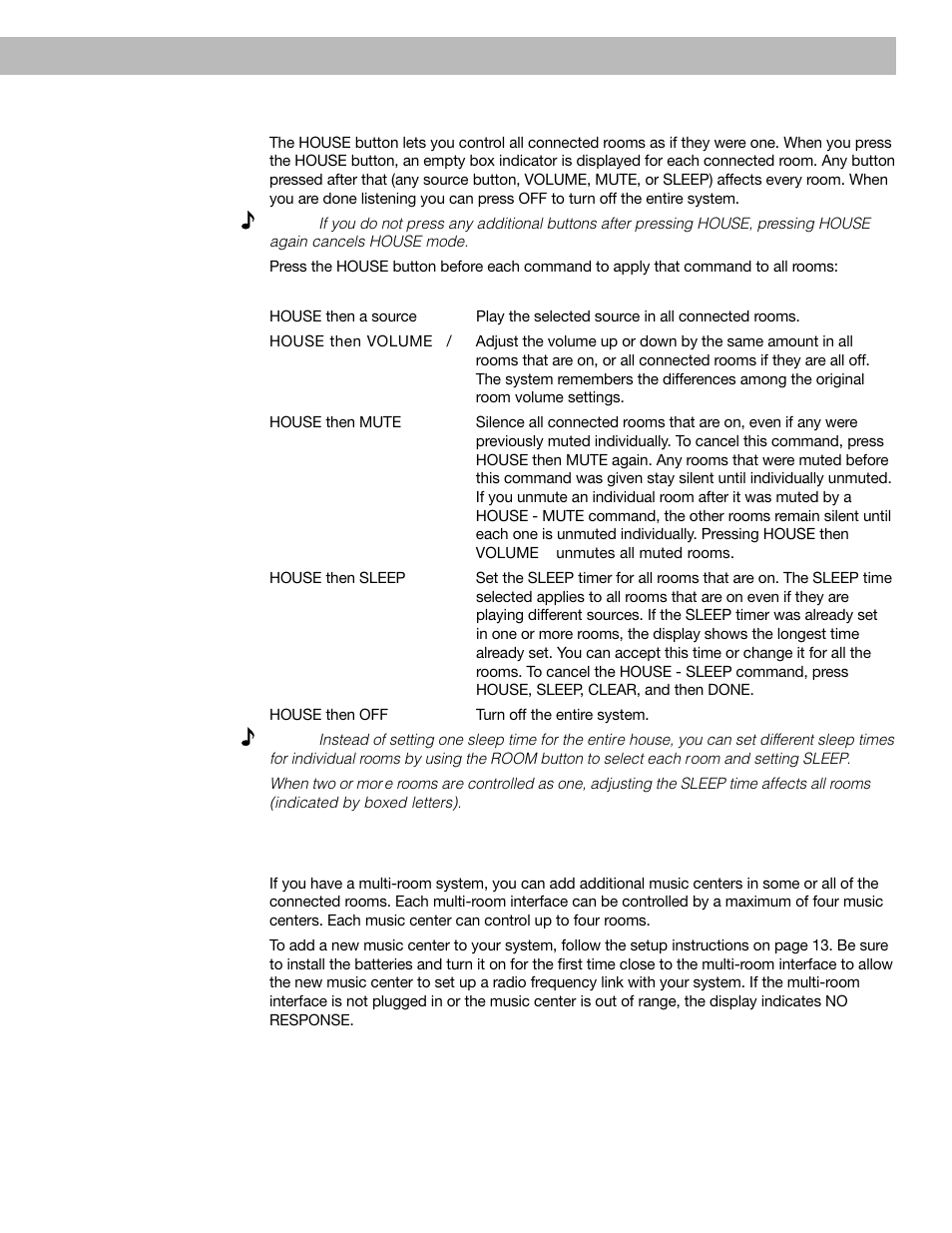 Using more than one personal™ music center | Bose 40 User Manual | Page 37 / 48