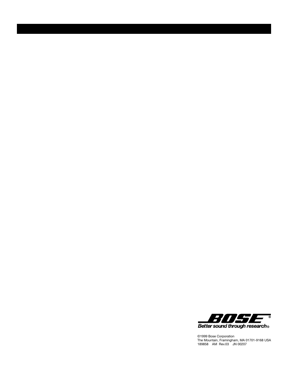 Bose 40 User Manual | Page 48 / 48