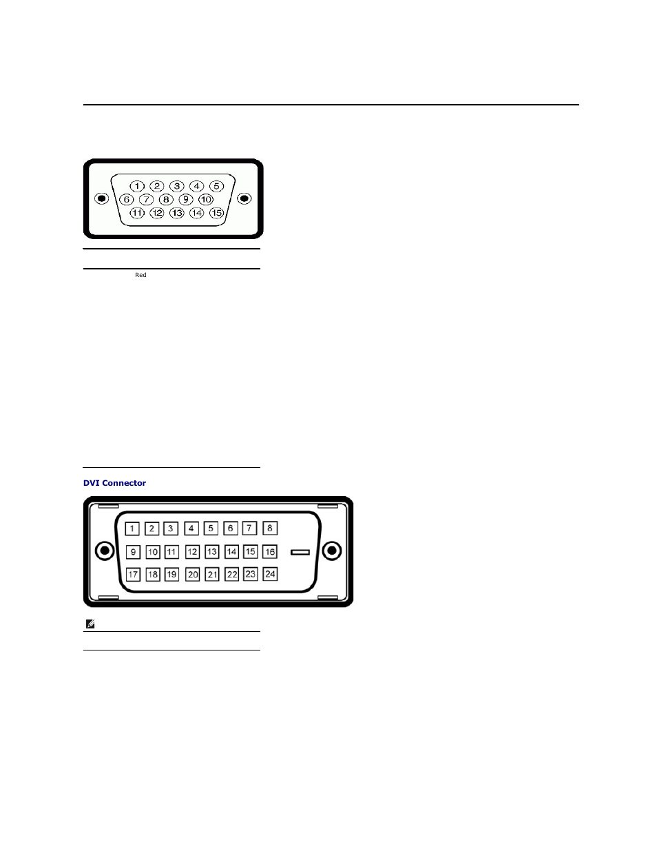 Pin assignments | Dell 3008WFP Monitor User Manual | Page 5 / 37