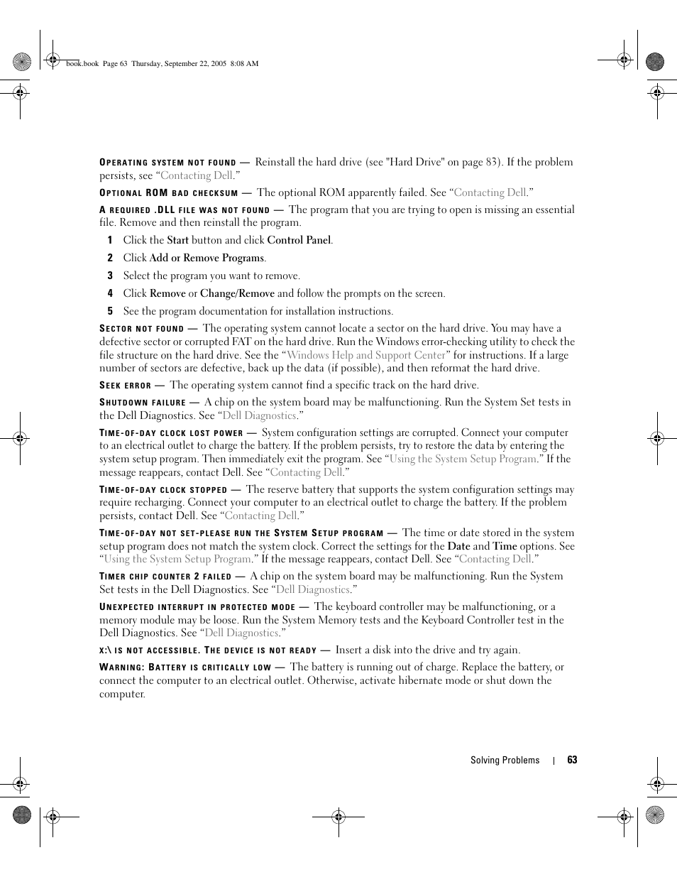 Dell Inspiron B120 User Manual | Page 63 / 142