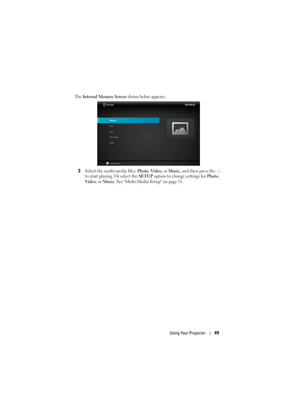 Dell M110 Projector User Manual | Page 49 / 67