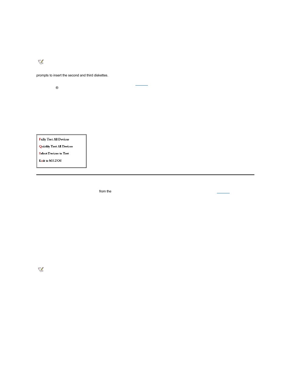Dell diagnostics main screen overview | Dell Latitude CSx H User Manual | Page 24 / 105