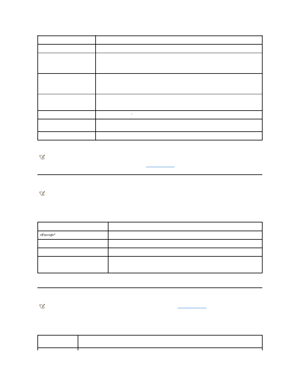 Power conservation key combinations, Processing speed key combinations | Dell Latitude CSx H User Manual | Page 54 / 105