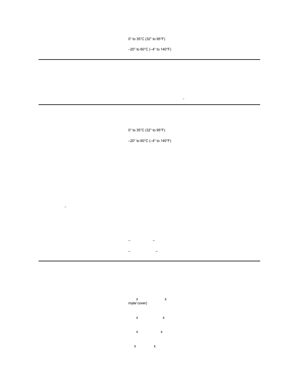 Physical, Environmental (computer), Touch pad | Dell Latitude CSx H User Manual | Page 89 / 105