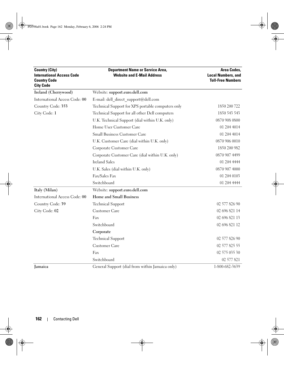 Dell Inspiron 9400 User Manual | Page 162 / 188