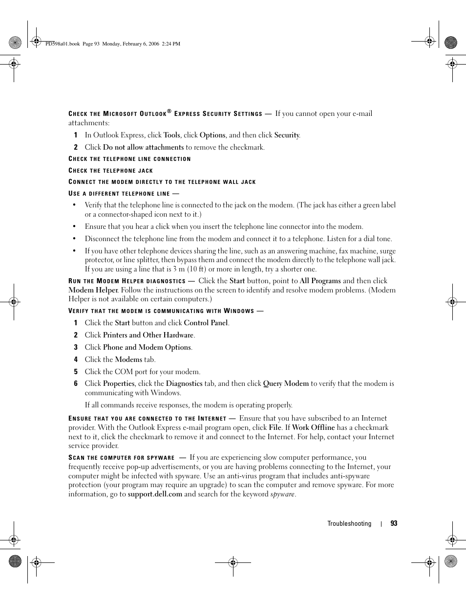 Dell Inspiron 9400 User Manual | Page 93 / 188