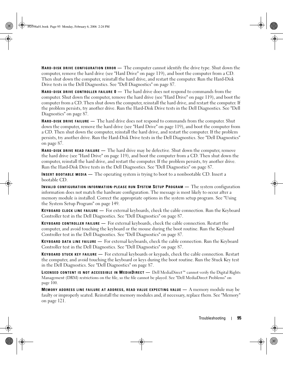 Dell Inspiron 9400 User Manual | Page 95 / 188