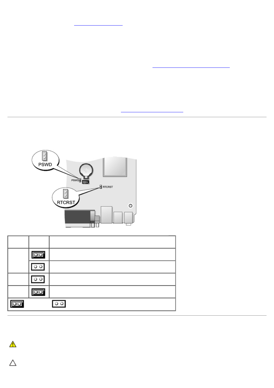 Jumper settings, Clearing forgotten passwords | Dell OptiPlex 780 User Manual | Page 18 / 73
