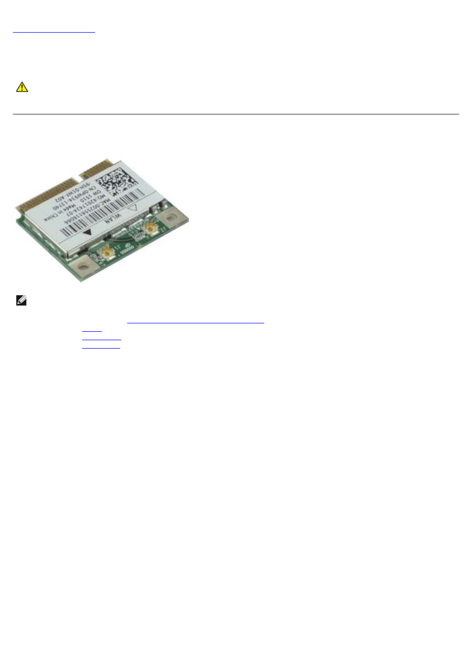 Wireless local area network (wlan) card, Removing the wlan card | Dell OptiPlex 780 User Manual | Page 36 / 73