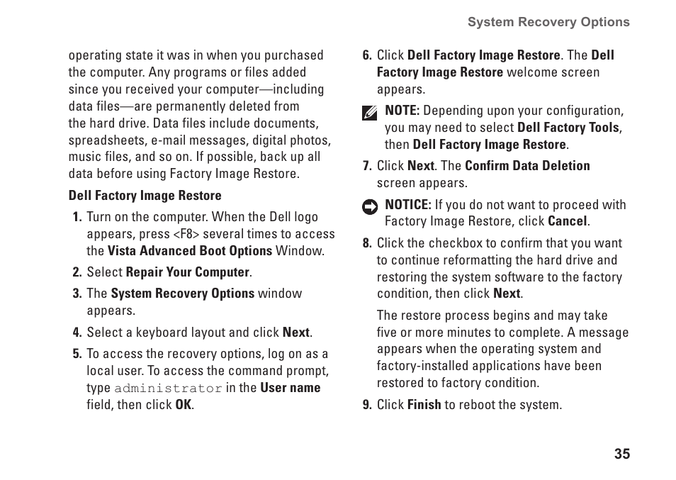 Dell Studio Desktop D540 (Late 2008) User Manual | Page 37 / 62